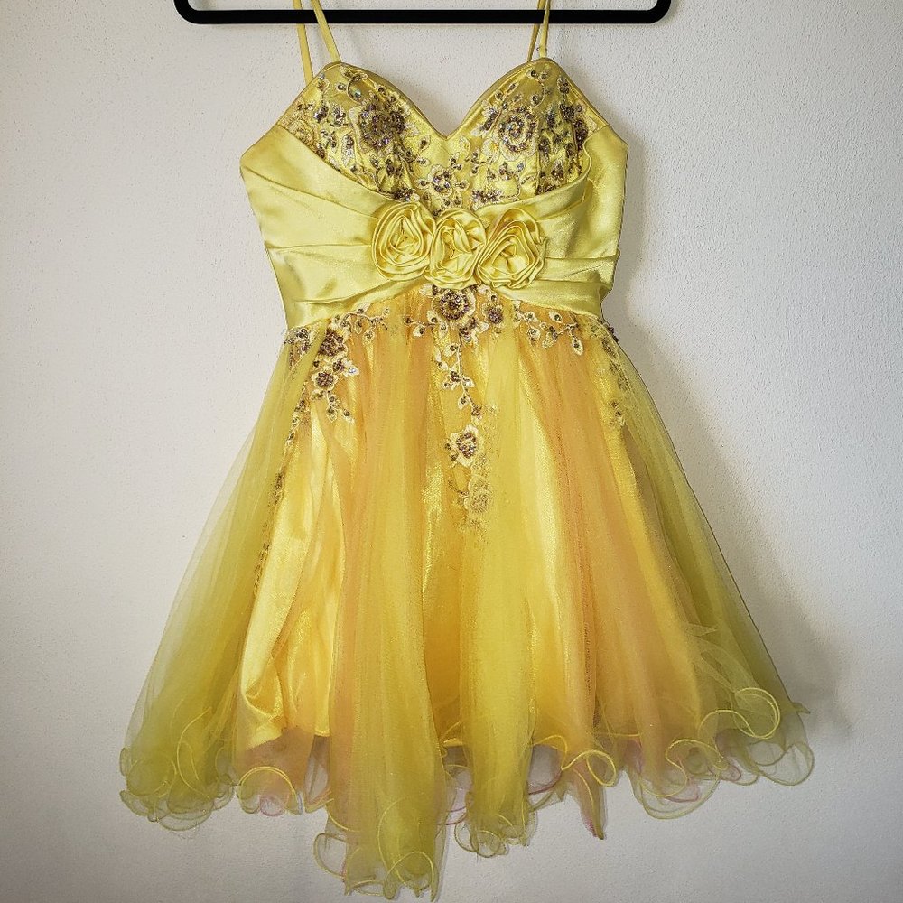 Yellow Tulle Dress